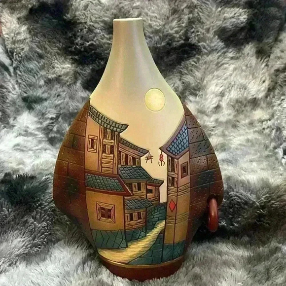 Decoration Home Work of Art Living Room Bookcase Ornaments Ceramic Vase - Picture 2 of 16